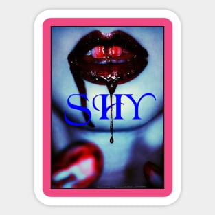 SHY in Blue! Sticker